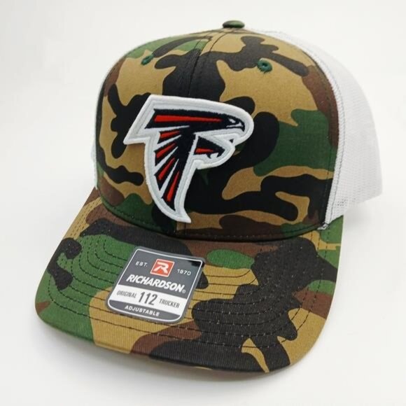 NFL Football Atlanta Falcons Richardson 112 Trucker Cap Hat Mesh Snapback Rare - Picture 3 of 4